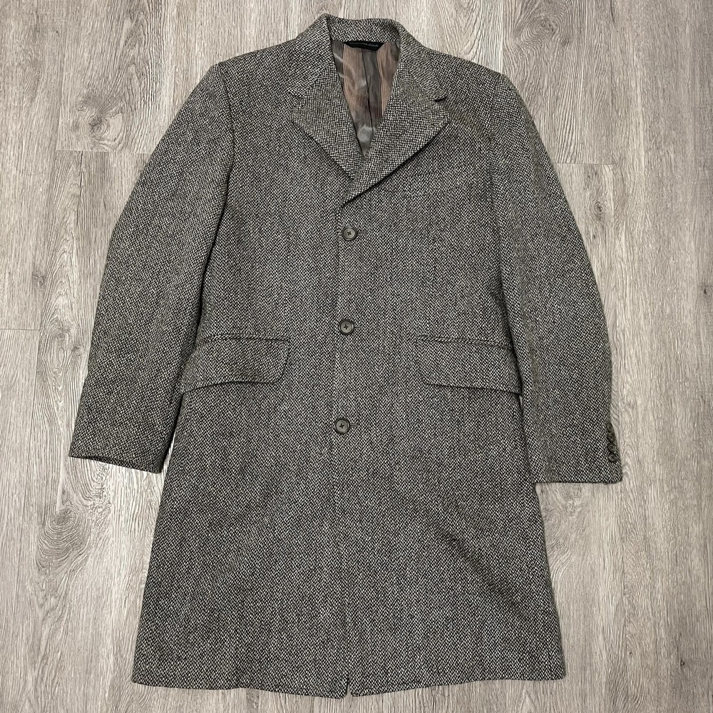 Ted Baker Coat Men's 40 Gray Wool Over Jacket Quiet Luxury Union Made Canada